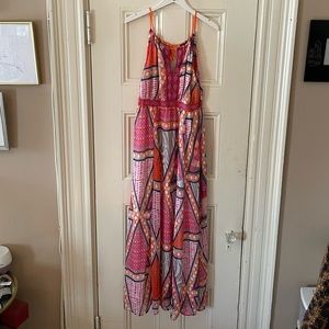 Colorful “tribal” summer maxi dress